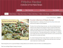 Tablet Screenshot of filipinorecipesite.com